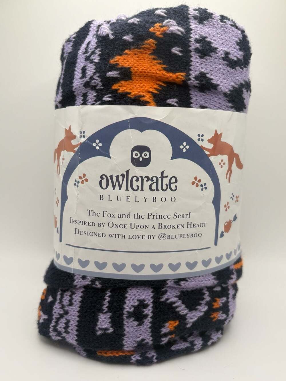 OwlCrate The Fox and the Prince Scarf Once Upon a Broken Heart